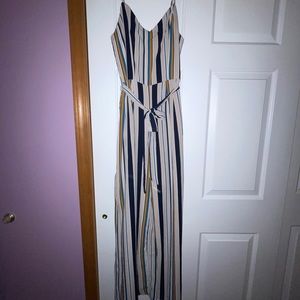 Striped jumpsuit